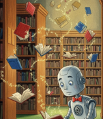 Capa: O robô que amava histórias